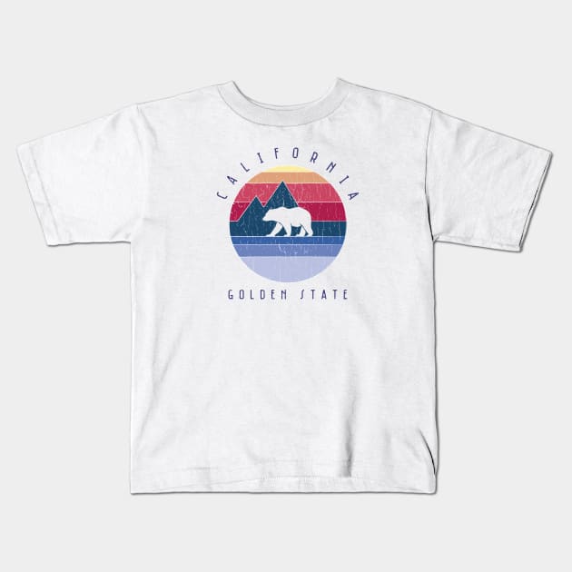 Caifornia bear Kids T-Shirt by Dennson Creative